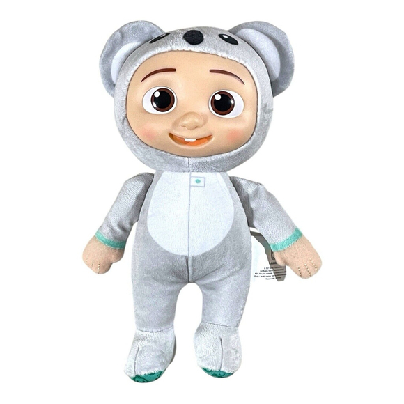 Cocomelon JJ Koala Bear Plush Doll Vinyl Face Costume Pajamas 2021 Lovey Toy 8” - Picture 1 of 15